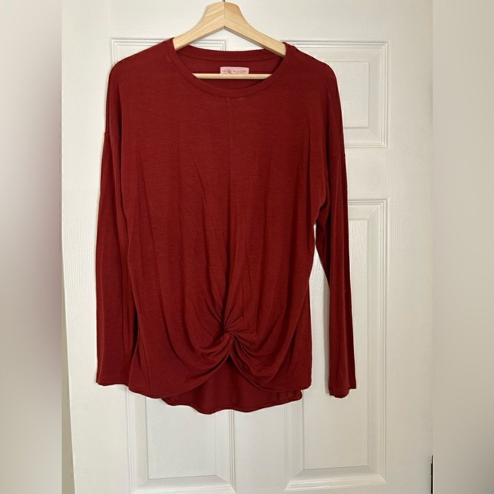 Loft lounge shirt tie waist